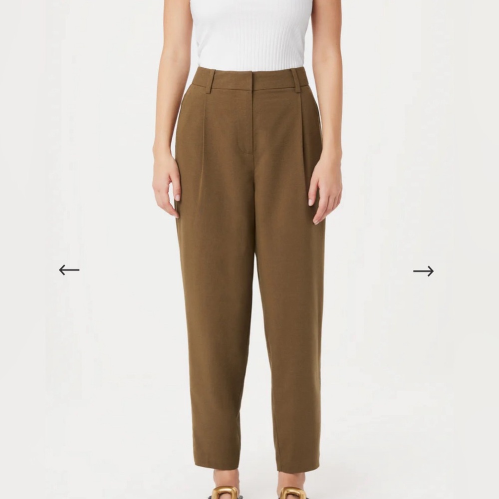 Frank and Oak Amelia Balloon Fit Pants Terracotta Size 2